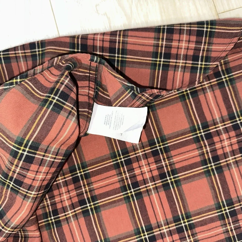 Ralph Lauren Mens Button Down Shirt Plaid Western Oxford Pony Logo 4XL Cotton‎